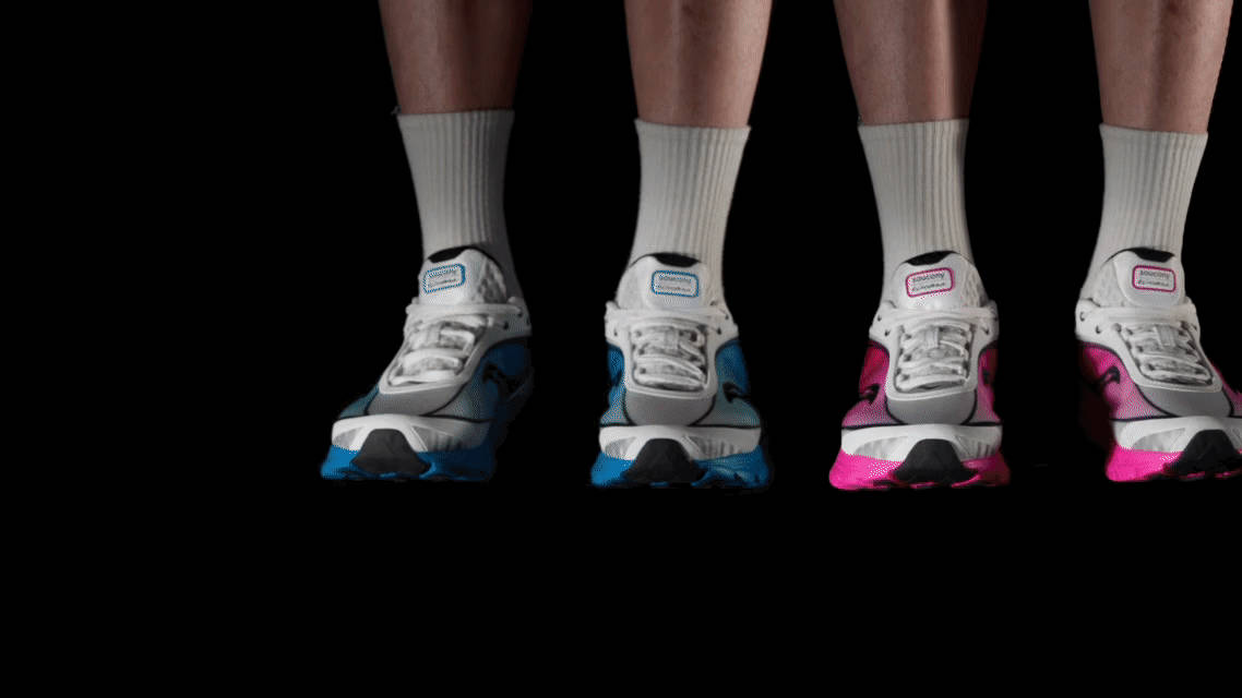 闭眼入蔡徐坤同款Saucony索康尼 K1！渐变显态度，红底显气场，上脚轻盈无负