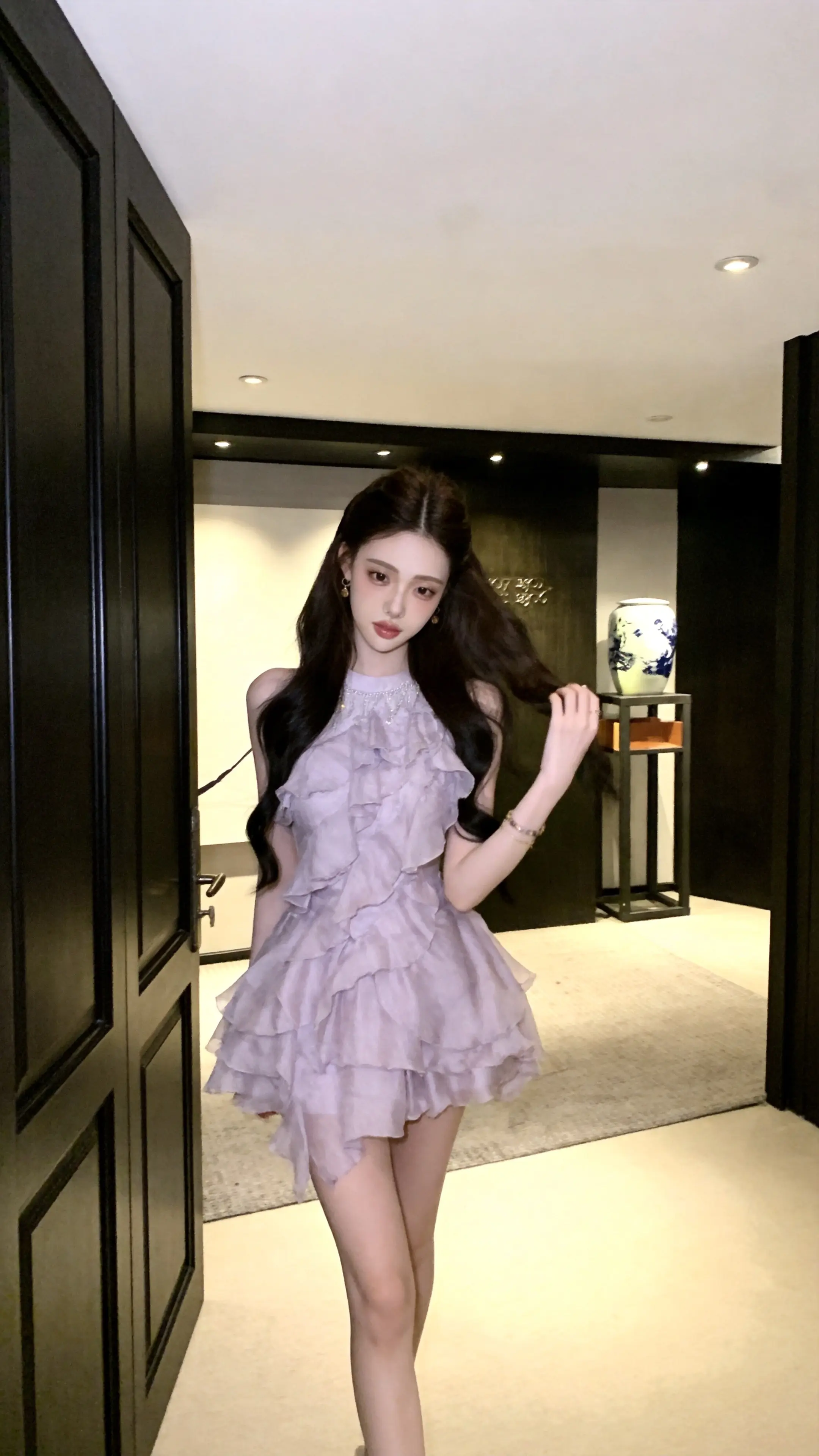 甜妹穿搭分享 温柔系穿搭指南 氛围感连衣裙 韩系精致小女人穿搭 今日份甜辣风穿搭