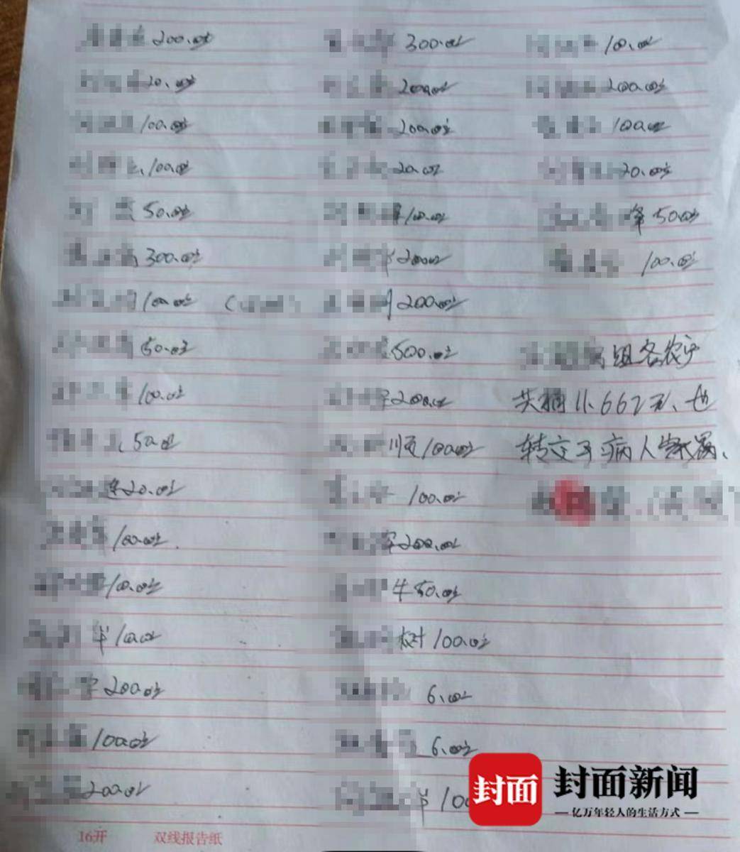 贷款买的。出事后，村里还组织了捐款，同时也在帮他家申请临时救助。”两张捐款名单显示，张先生家所在的村