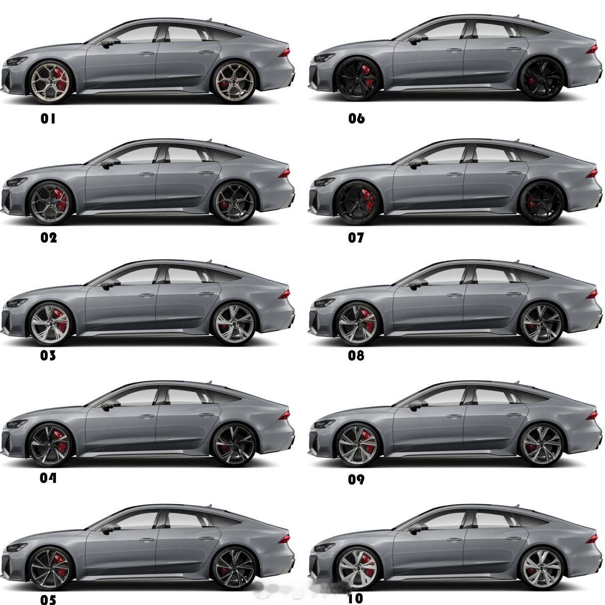 奥迪[超话]25款奥迪RS7 Sportback 【选轮毂】25款奥迪RS7 S