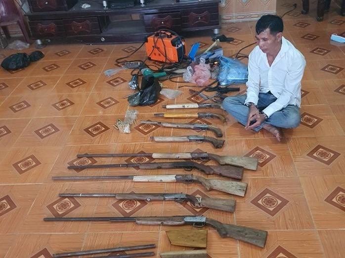 越南海阳省警察局刑警局捣毁的地下武器加工厂 开设工厂生产和组装武器供应给歹徒
