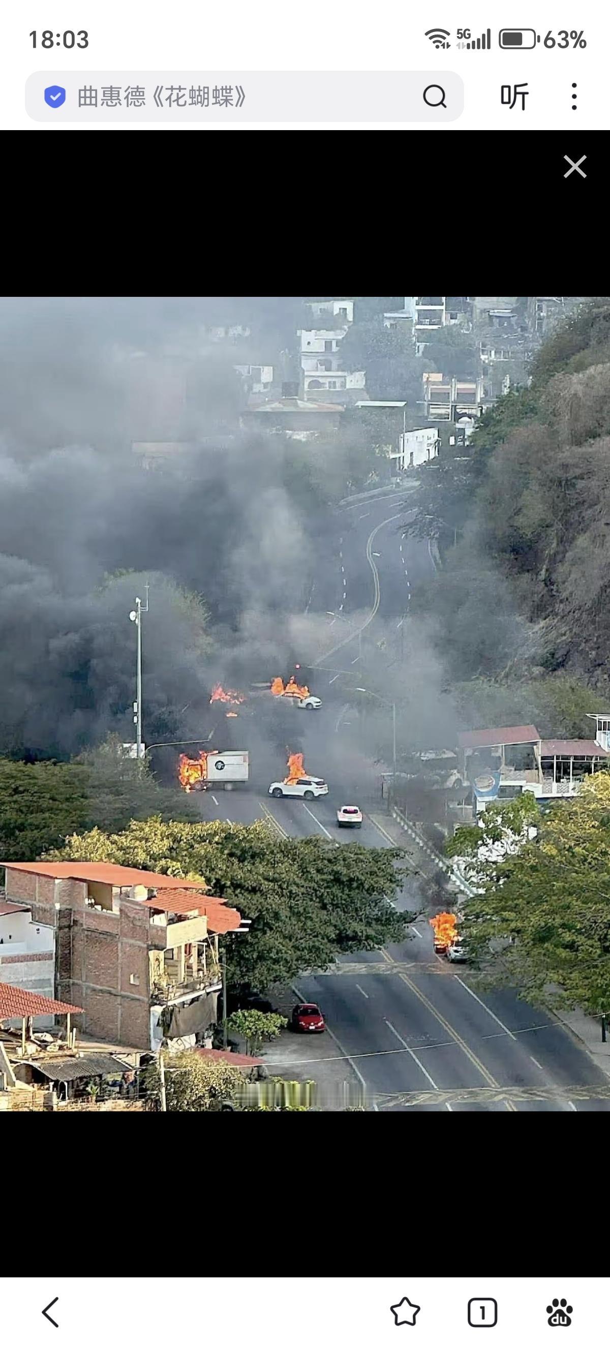 墨西哥多个州的高速公路被贩毒集团封锁，蒙面武装人员在拦截车辆，他们要找美国游客。