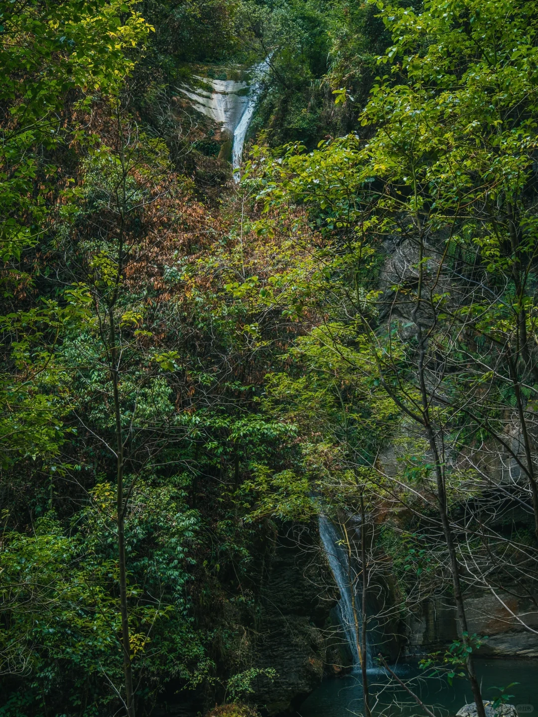 自驾湘西，寻找大峰冲峡谷里的指环瀑布