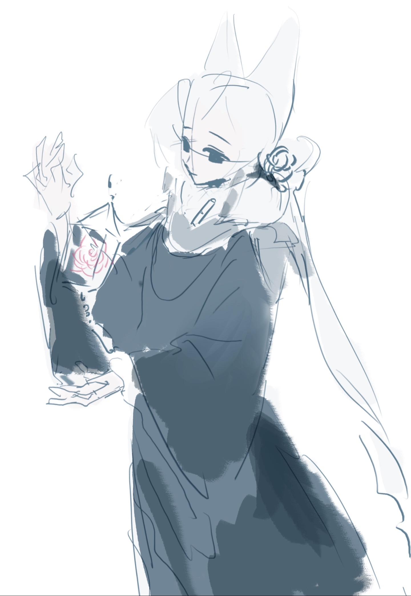 镜中的自己偶尔红妆