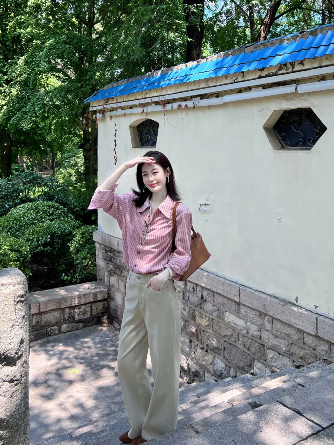 胶片🎞️简单干净出个门 初秋来1️⃣点粉色🎀～