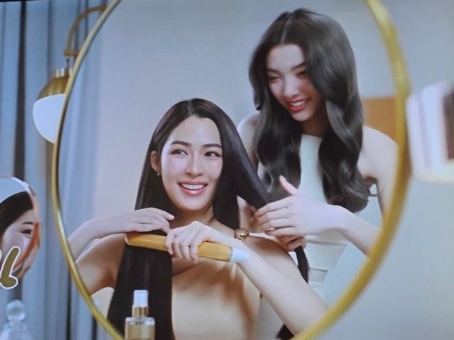 潘婷拍的好婚后感，Oly插播的广告只能是邝毛好吗 好的 ​​​