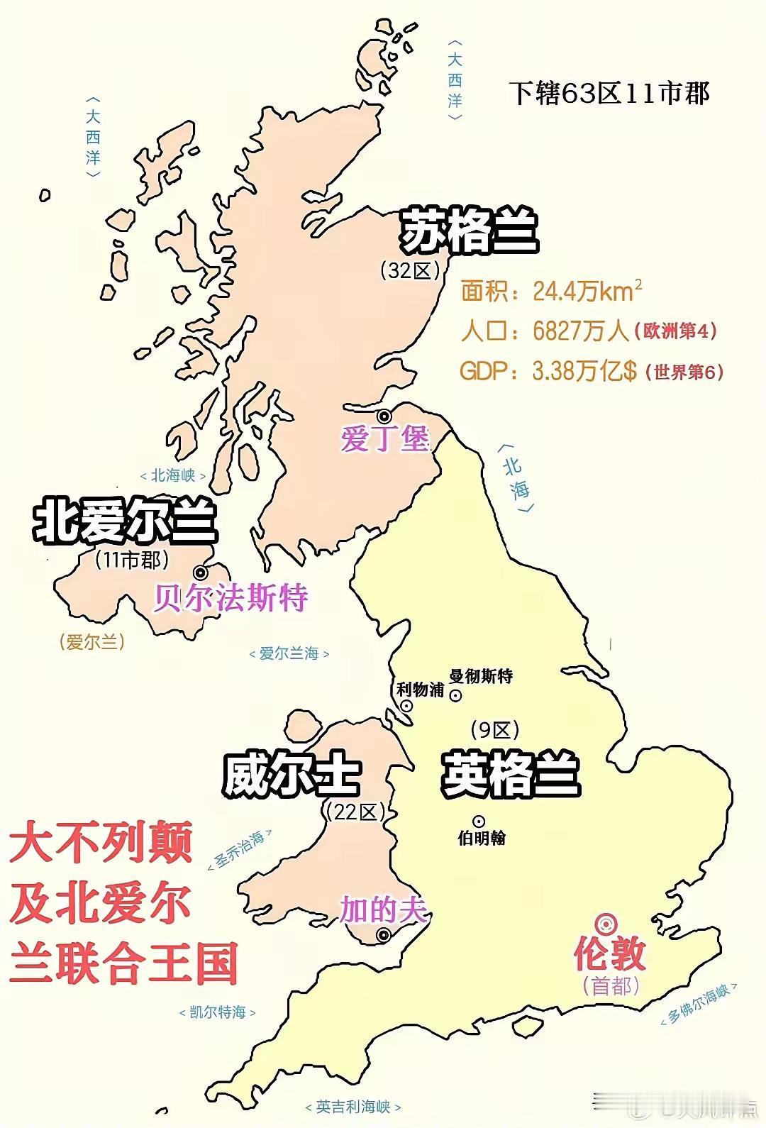 英国乱套了！北爱尔兰、苏格兰、威尔士联合声明落地，一旦分裂，五常席位还保得住吗？