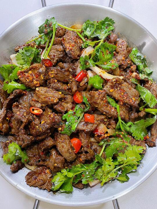 孜然炒牛肉 香辣入味 越嚼越香 超级下饭