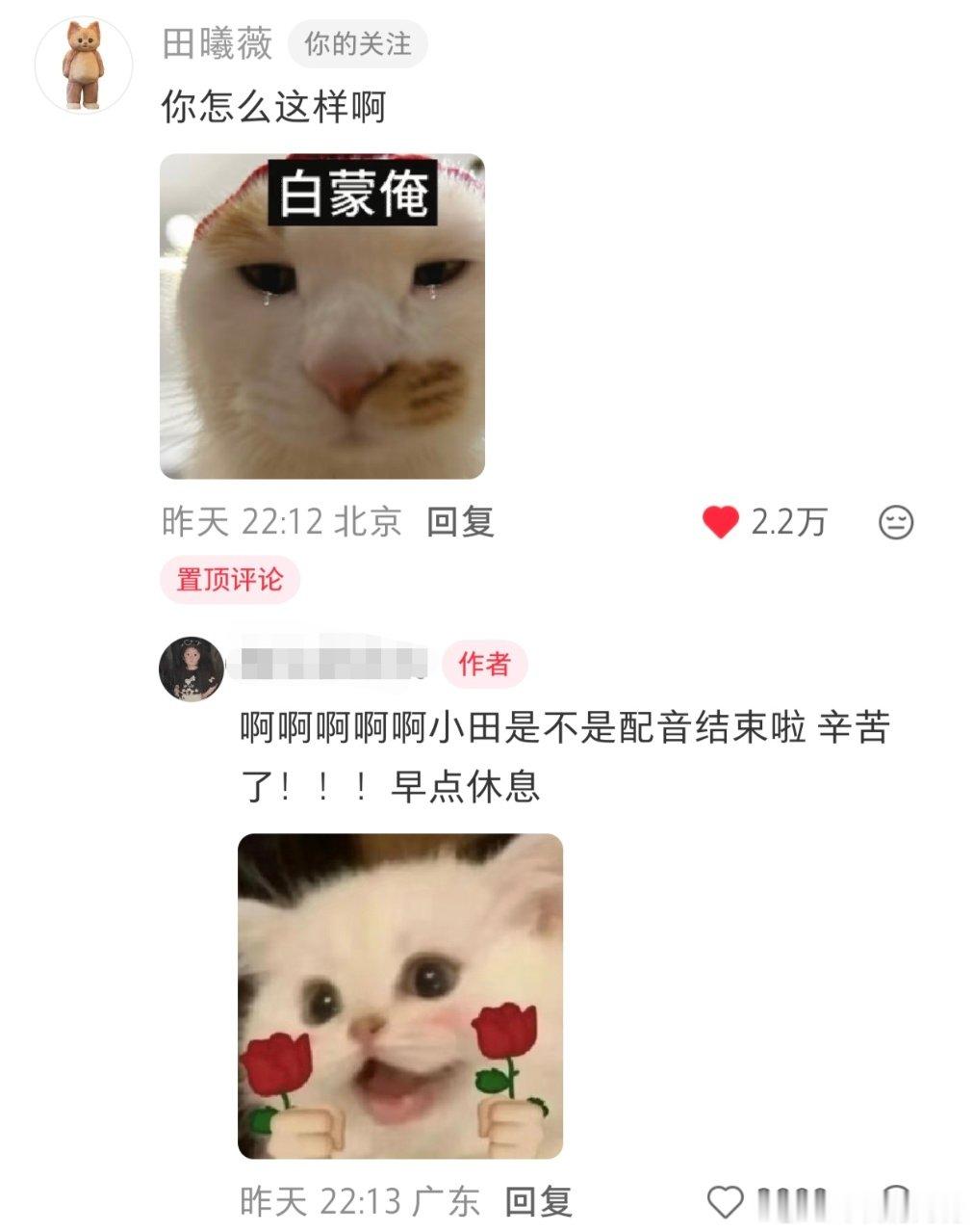 田曦薇白蒙俺田曦薇你怎么这样啊 始终贯彻小猫塑中 