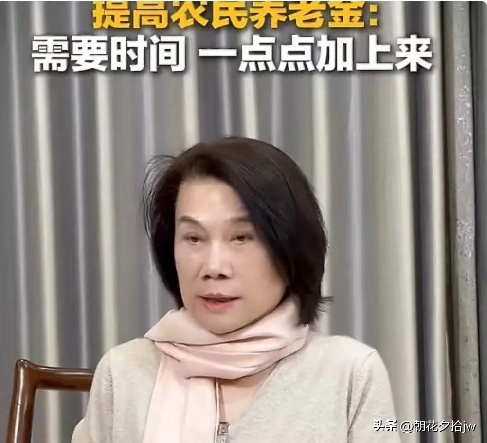 近日，董小姐又火了！

就因为她的一句话。

她说：
“提高农民养老金，要需要时