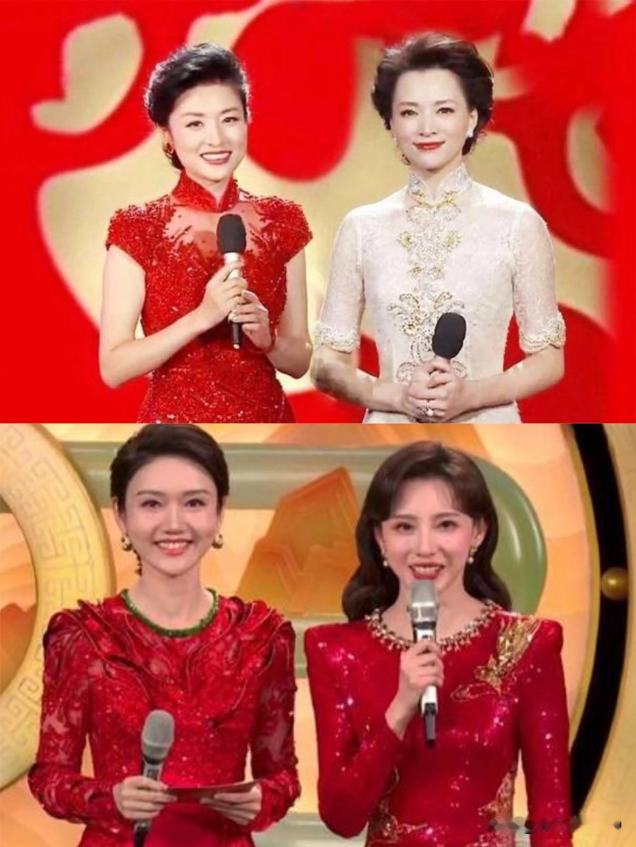 新老交替，一代更比一代强！春晚大餐的女主持人，已由原来的周涛，董卿，变成现在的龙