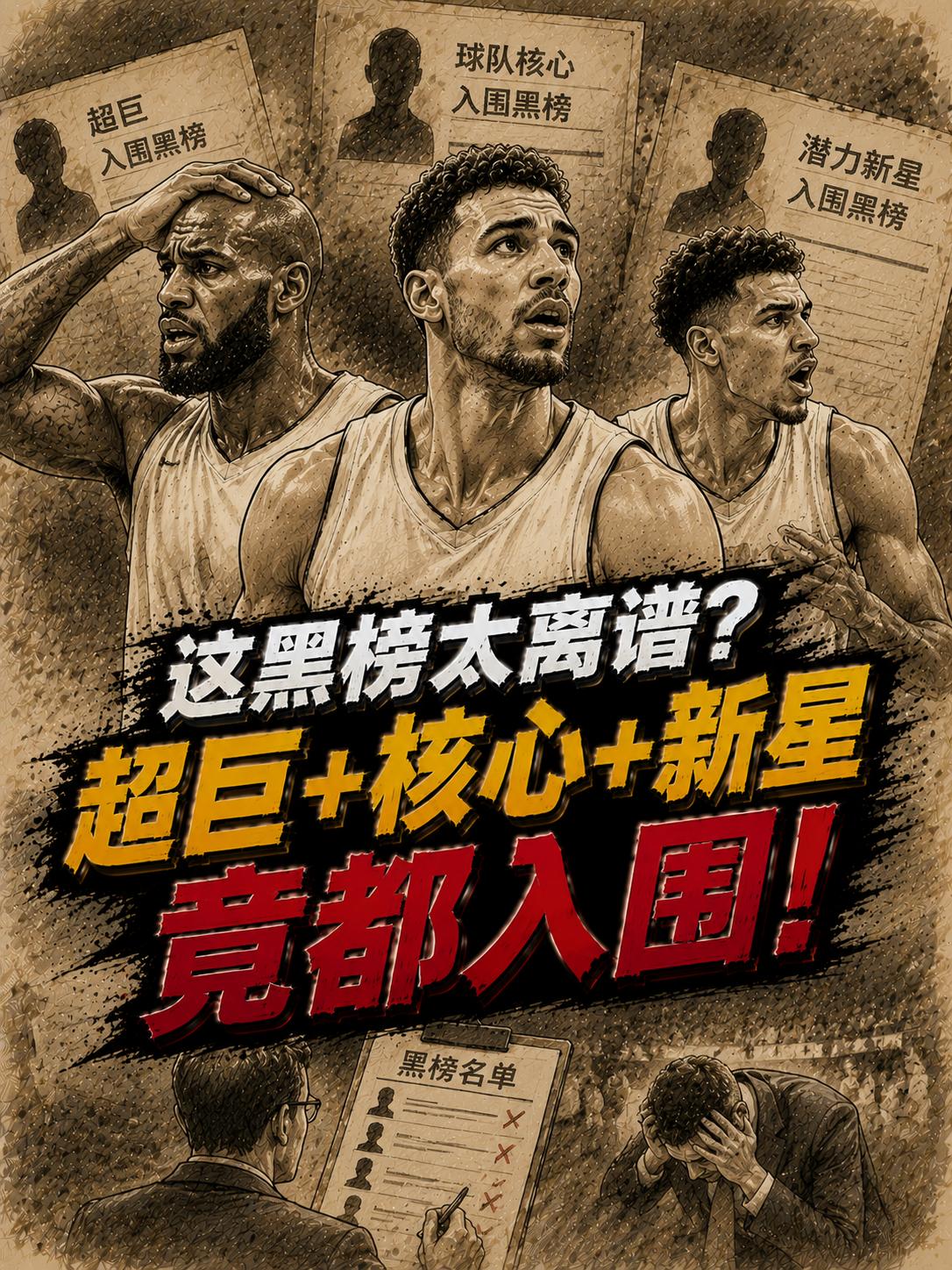 季后赛另类黑榜出炉！老詹、布朗、申京居然都上榜？根据知名美媒统计的2025~20
