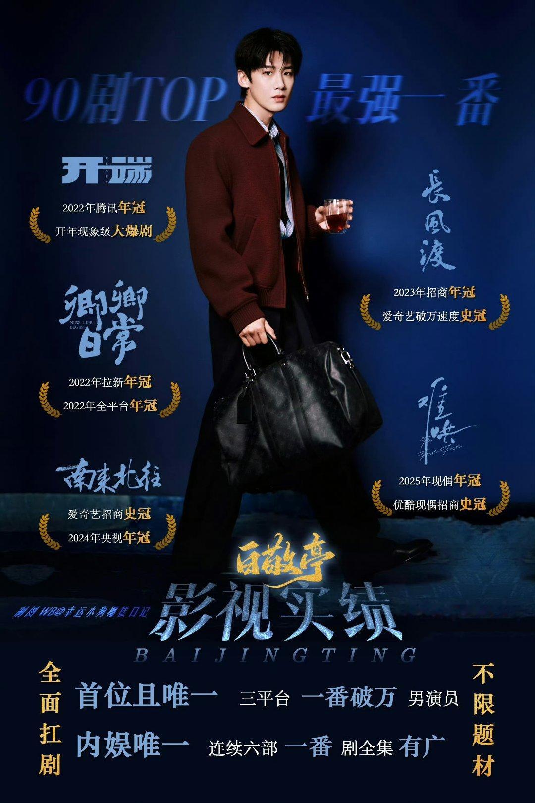 白敬亭一出来画质都清晰了10w+内可见白敬亭的美貌是第一动力周四就能见到90to