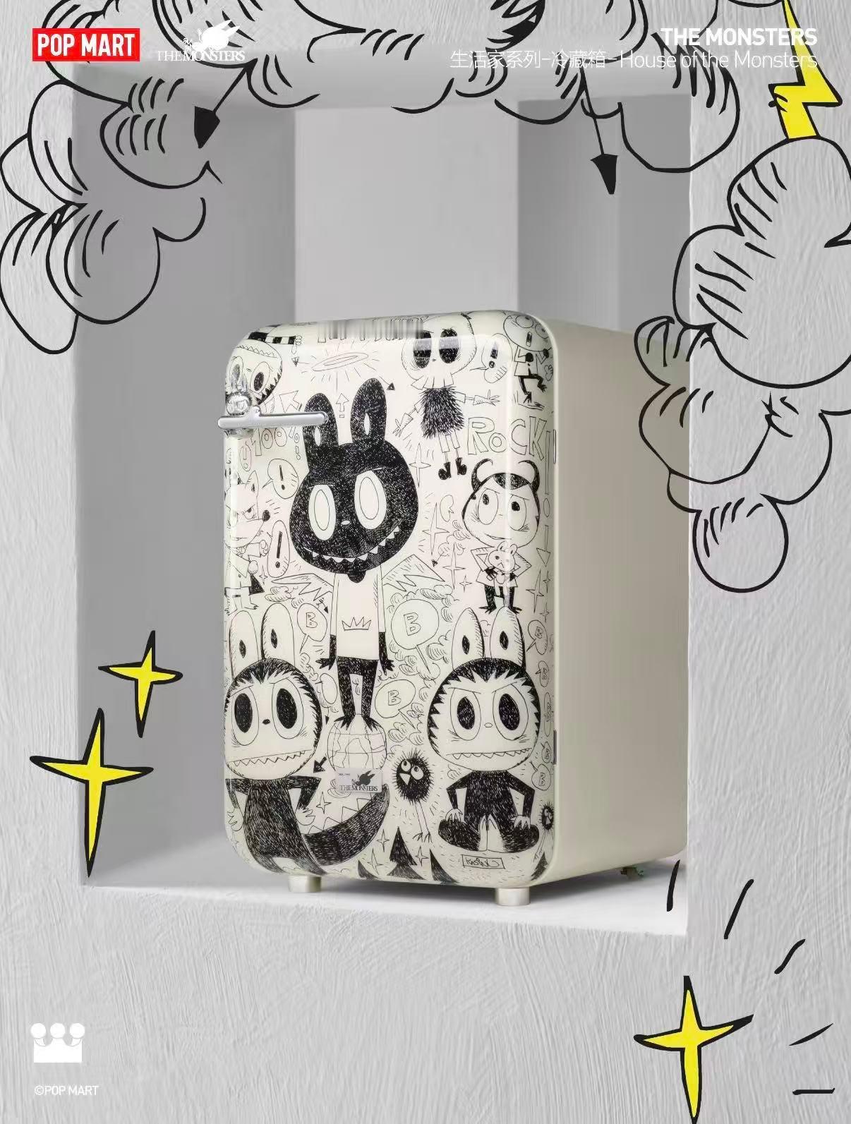 LABUBU冰箱溢价3000元全球限量编号、泡泡玛特首款家电、顶流 LABUBU