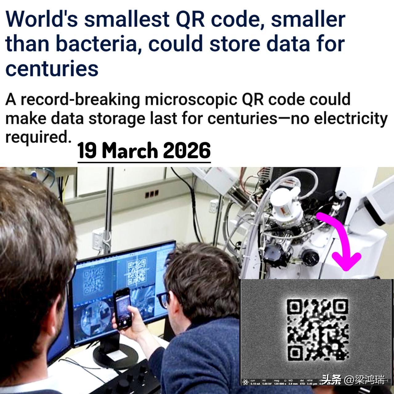 一项小小的突破，却对未来有着巨大的影响。

这可能会彻底改变未来的数据存储方式。