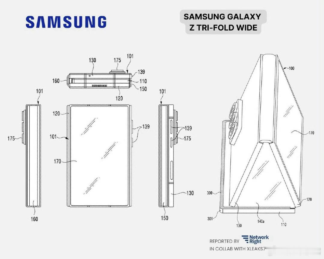 三星阔屏三折叠手机曝光，我怎么记得上一个三折叠出来三个月就停产来着？现在又整上阔