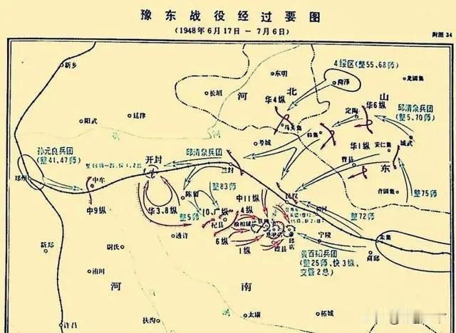 豫东战役则是粟裕战役指挥战术的经典之作，个人愚见这次战役应该是攻济打援战法的雏形