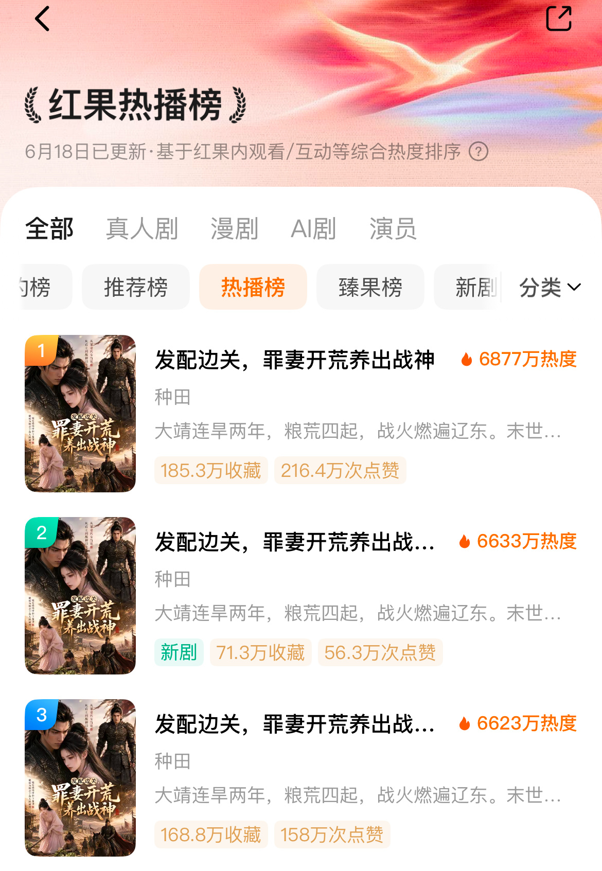 罪妻开荒做到了双端口全大爆果短站内霸榜热播前三🫘付费端三季各自播放▶️是18.