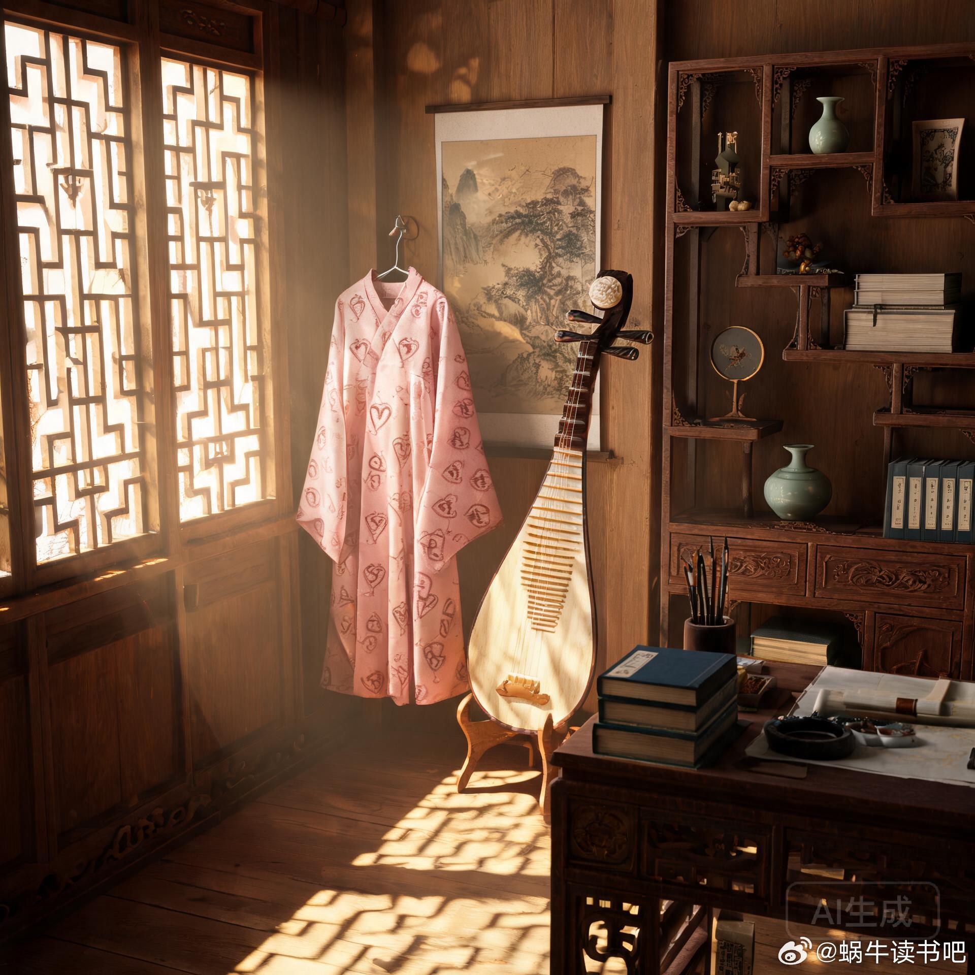 记得小蘋初见——她穿着两重心字的罗衣，弹着琵琶，弦上说着相思。—— 晏几道《临江