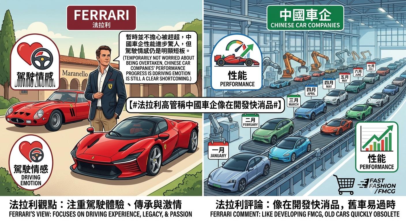 法拉利高管称中国车企像在开发快消品法拉利高管这番话可以说是挺扎心的，但也确实聊到