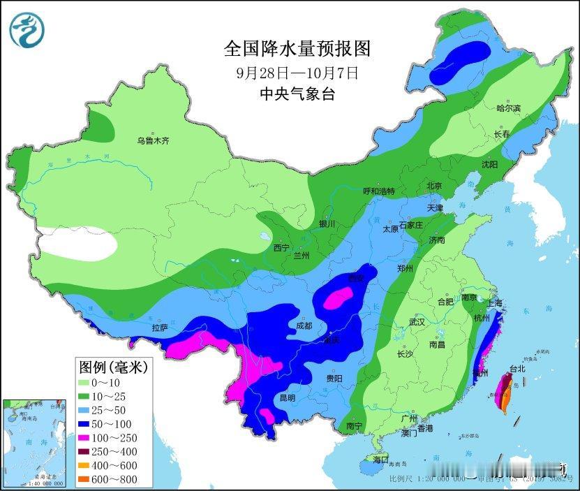 根据中央气象台预报，未来十天我国中东部有较强降雨过程，西北华北气温将偏低。

在
