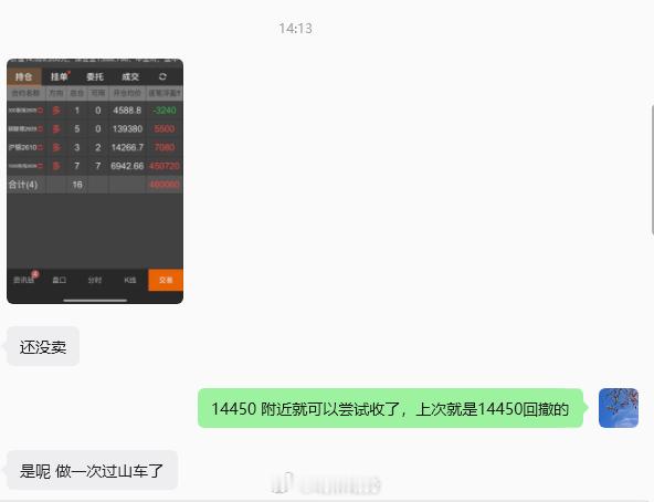 几首股指在下午那会，浮盈45万~ 这几首白银确实是零花钱 期货