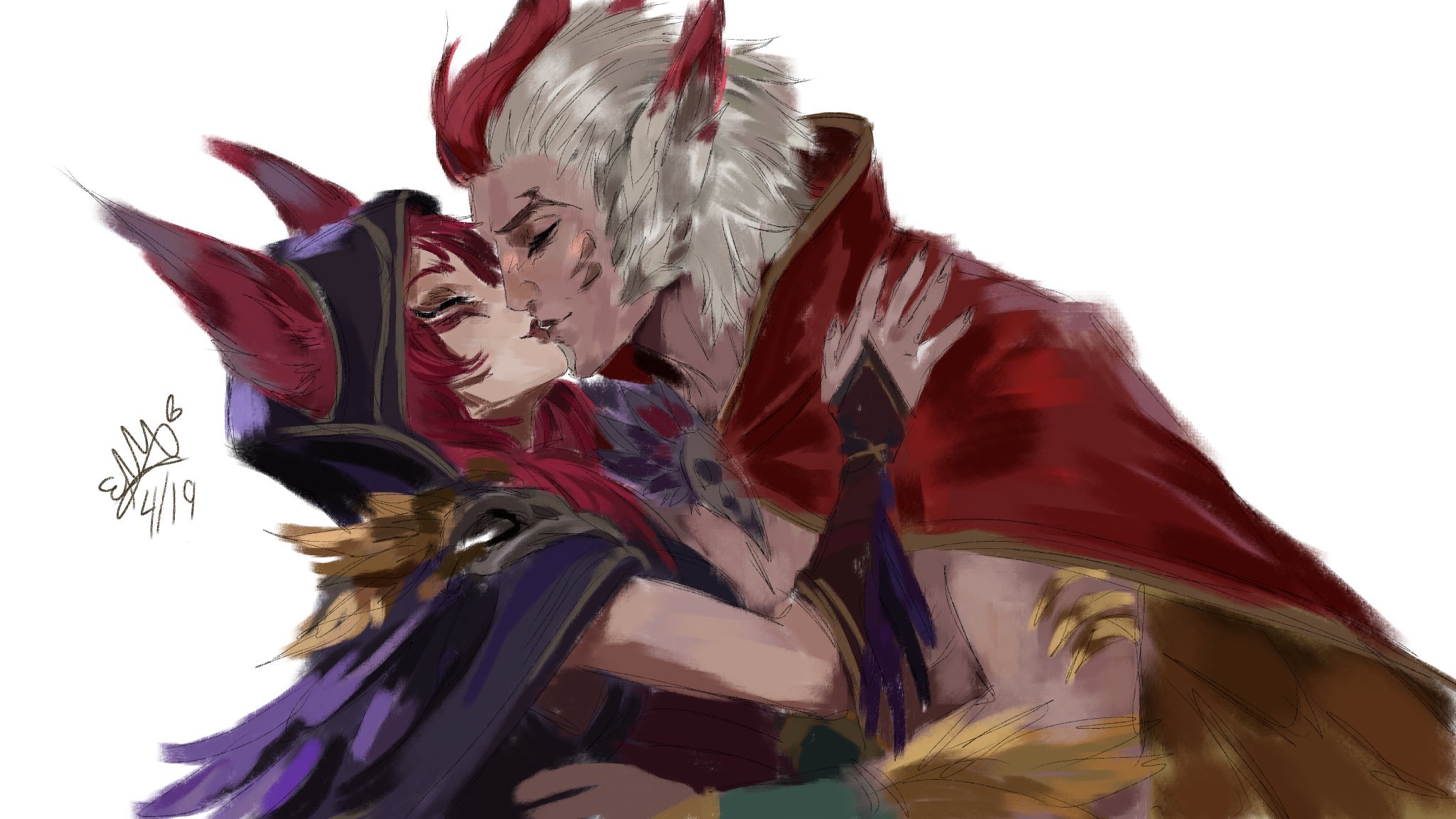 霞&洛（cr:ThatoneQueen3）英雄联盟