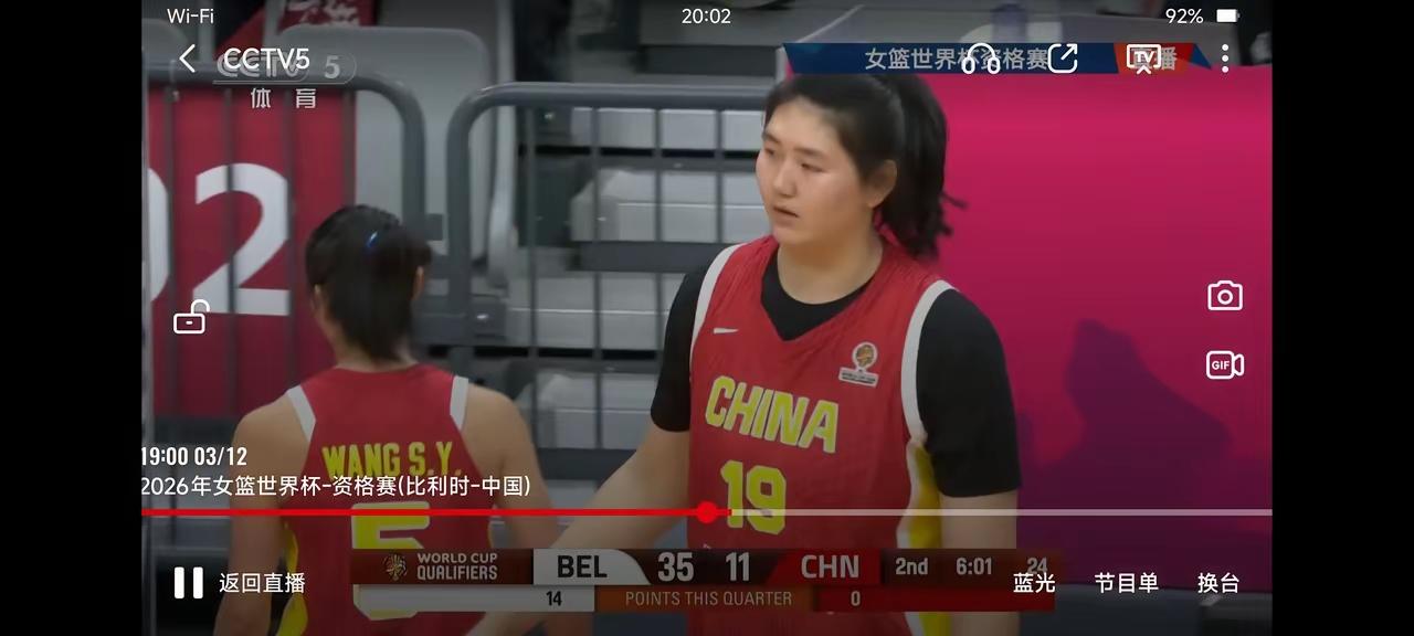 中国女篮对阵比利时女篮，谁打的最好？毫无疑问，是张子宇。
张子宇面对比利时女篮，