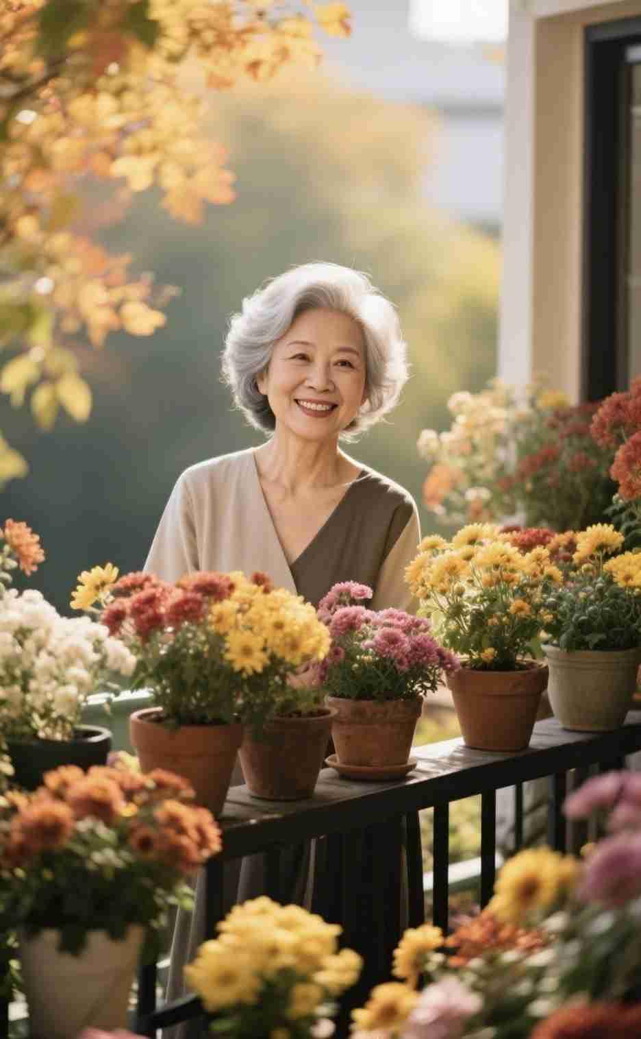 我的今日状态：😁轻松愉快
我这里的天气：🌤️多云
《秋阳里的微笑》
 
白发
