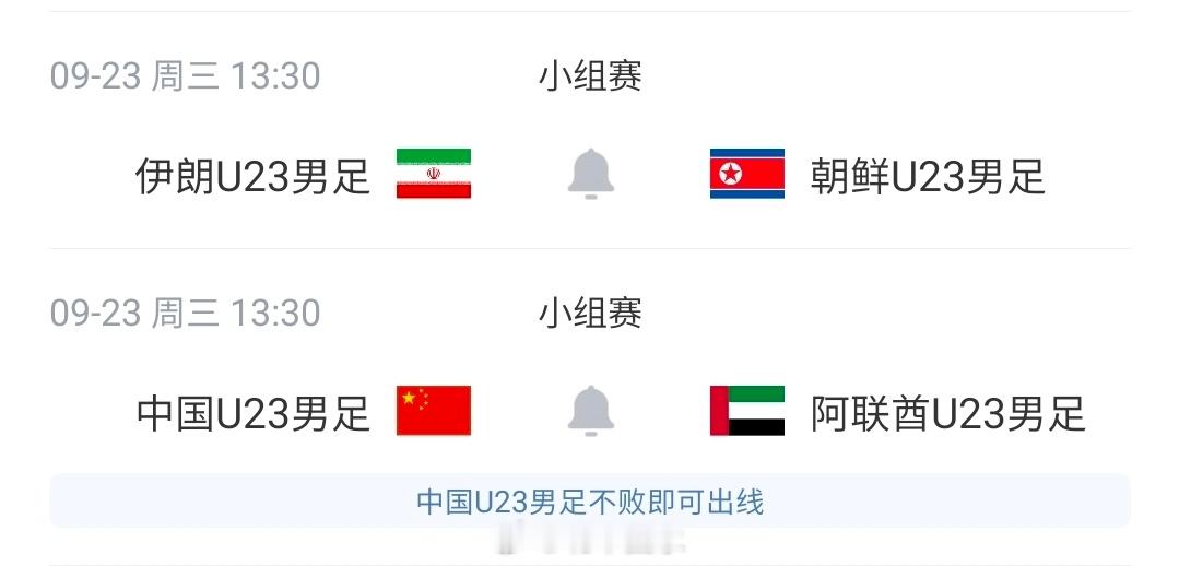 北京单场[超话] 两场0-0！亚运男足B组：U23国足4分第2，末轮不败出线+输