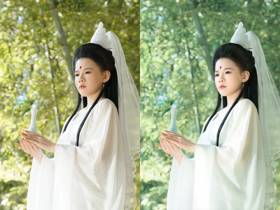 后期修图调色前后对比