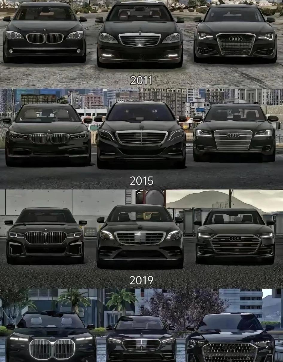 近四代BBA对比。

事实证明，bba自设计的最初代就已经是完美的产物，后续无需