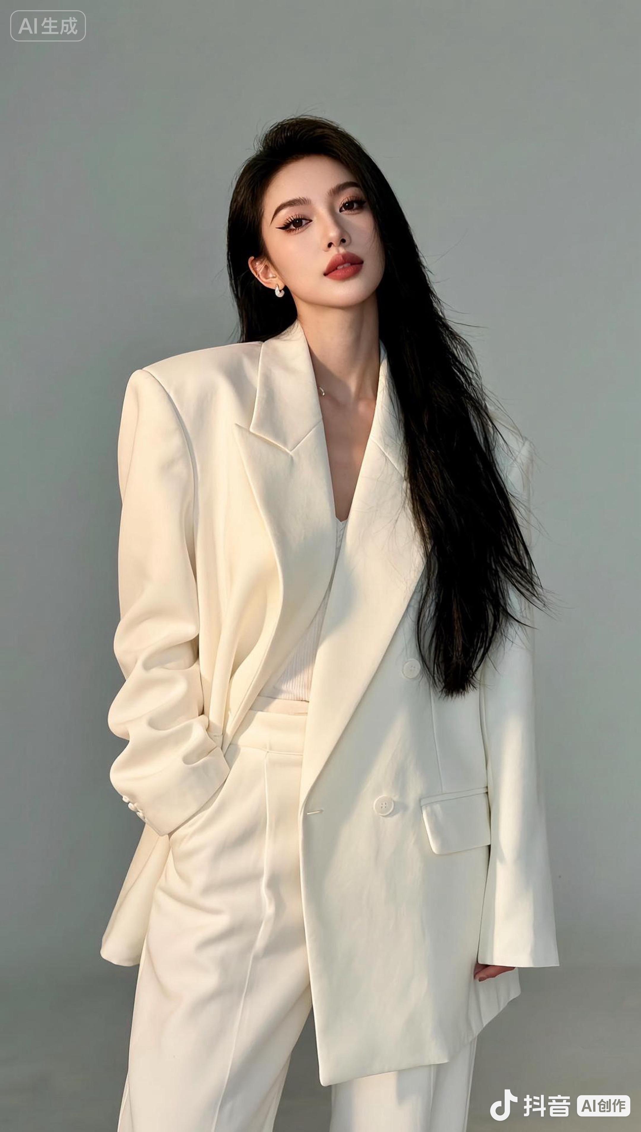 女生穿西装有多帅