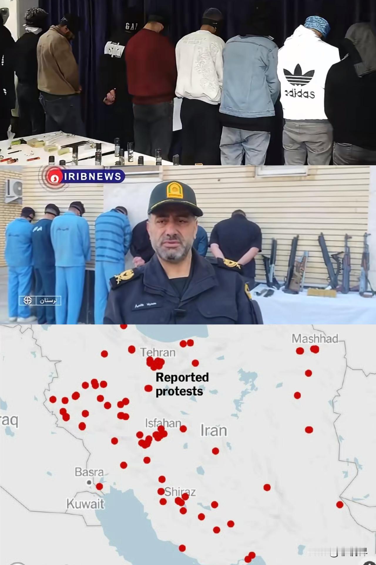 伊朗遭“颜 色革命”半月余，已拘捕至少2000人，包括超700名摩萨德关联人员，