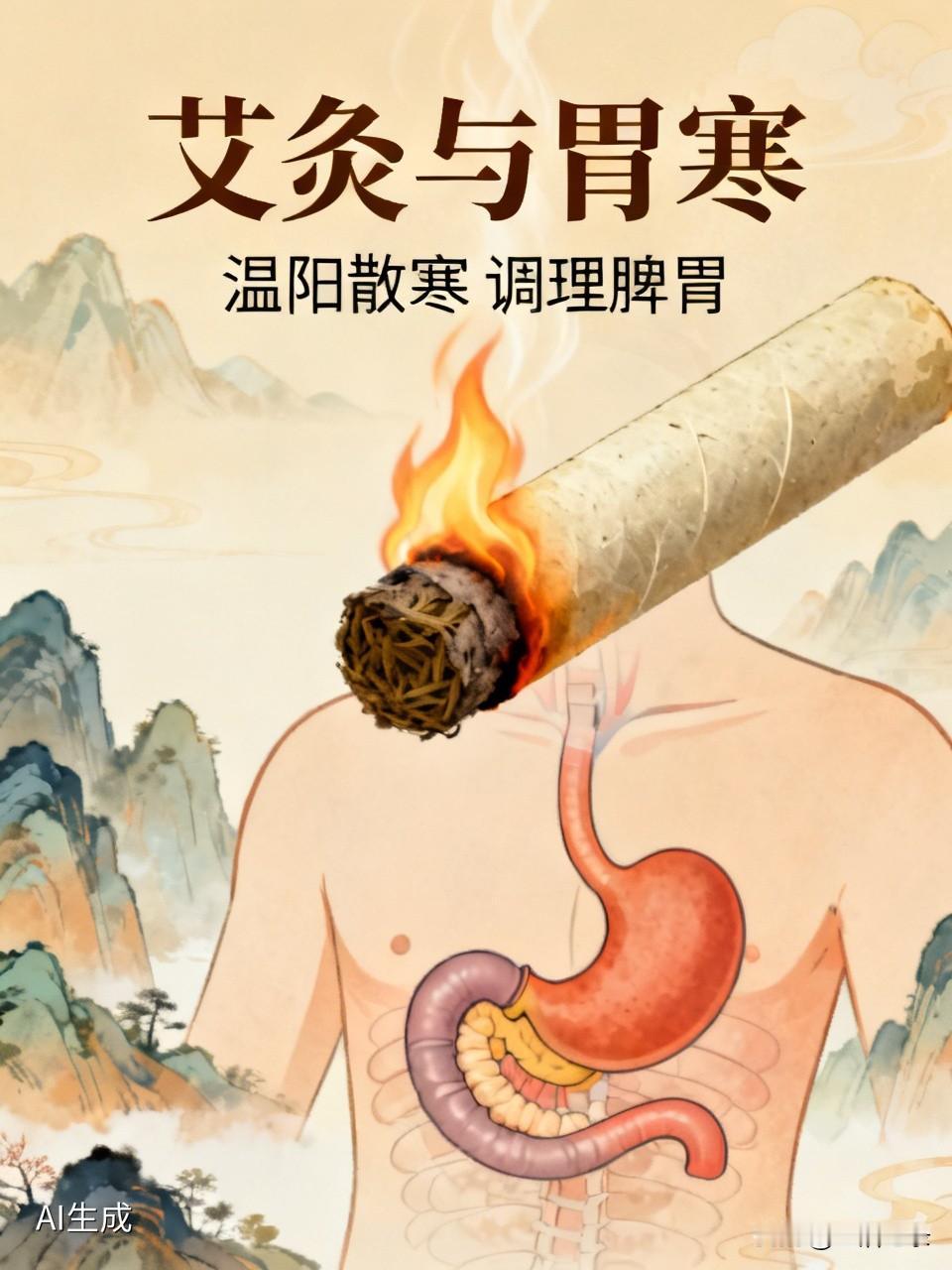 想通过艾灸治疗胃寒，那是真有效果！我之前胃寒，一吃凉的就胃疼，后来尝试了艾灸。艾