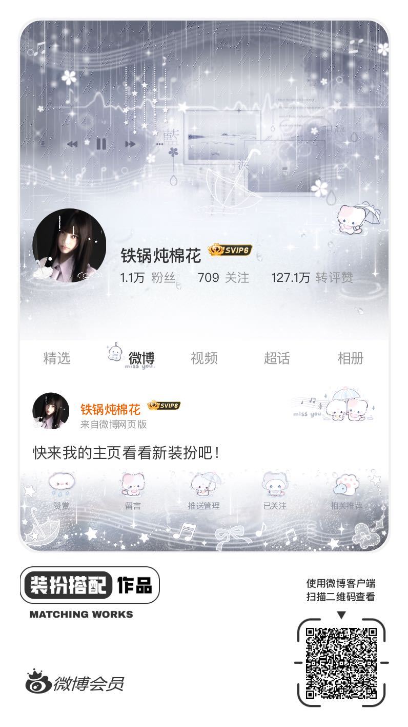 我刚刚完成了一套全新微博装扮搭配！超有个性！快来围观，一起分享装扮灵感吧~网页链