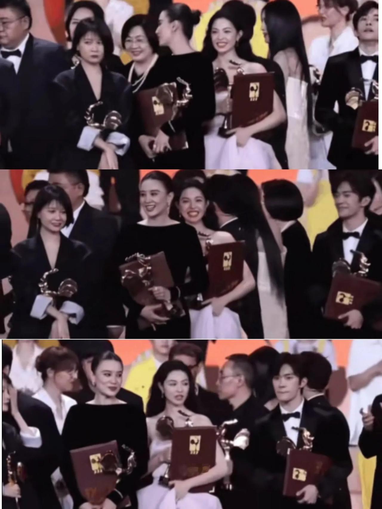 金鸡奖最绝的可不是宋佳，而且钟楚曦又站在了c位，而且还喜滋滋的站在最佳男女演员之