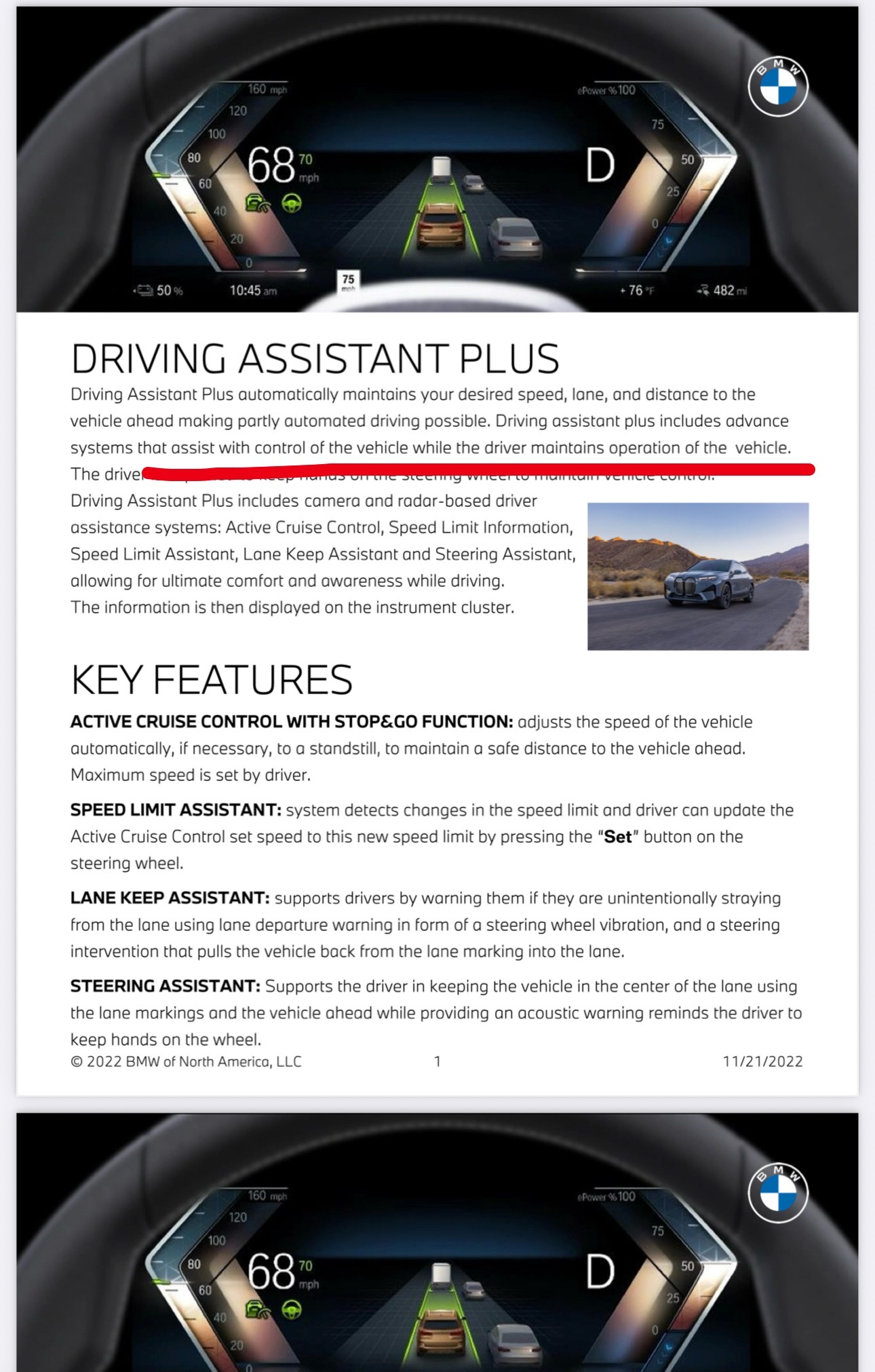 BMW 的辅助驾驶5au 我聊过很多。我想说的是，BMW 从很早开始就一直强调“