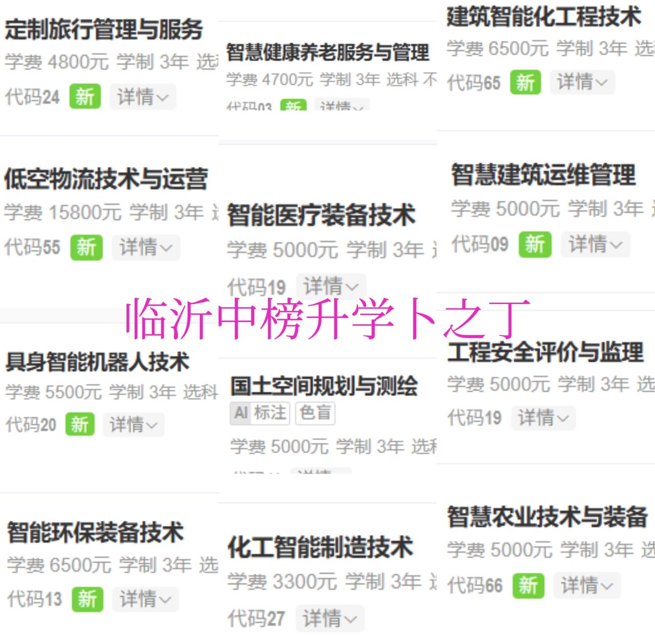 今年(26)的专科志愿开始制定，出现了很多花里胡哨的专业名称，请大家注意分辨甄别