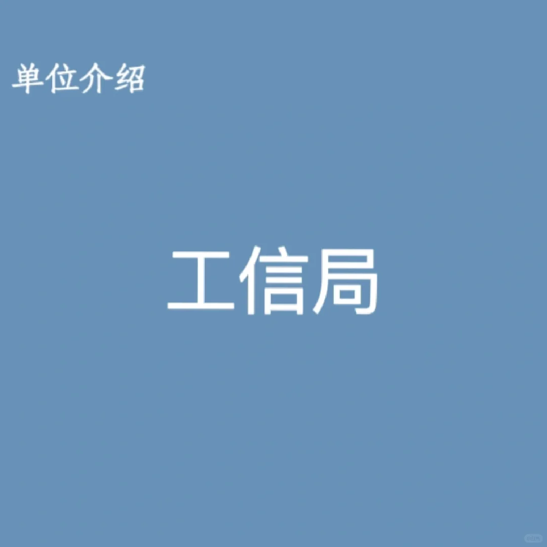 宝子们，这市工信局