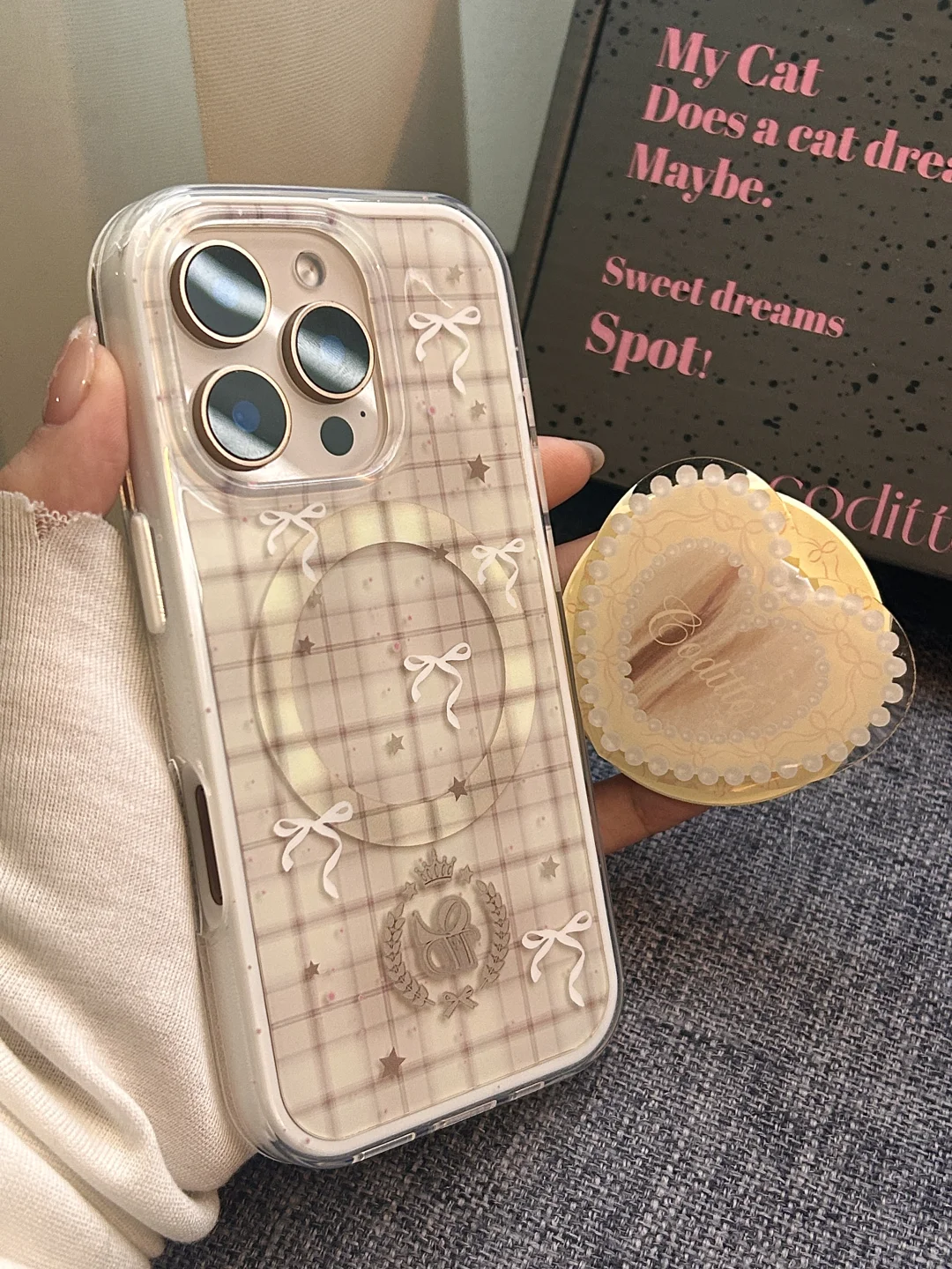很喜欢的秋冬棕色氛围感imd二合一手机壳！！！