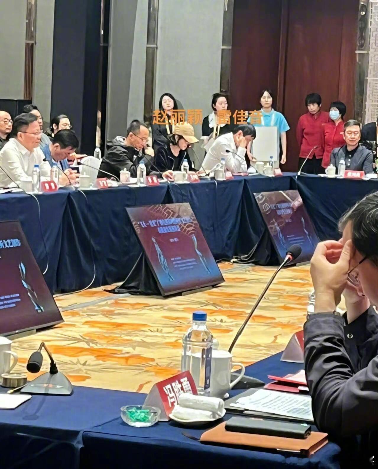 #赵丽颖雷佳音没睡醒就要开会#赵丽颖、雷佳音有点演我早起上班开会的状态了哈哈哈哈