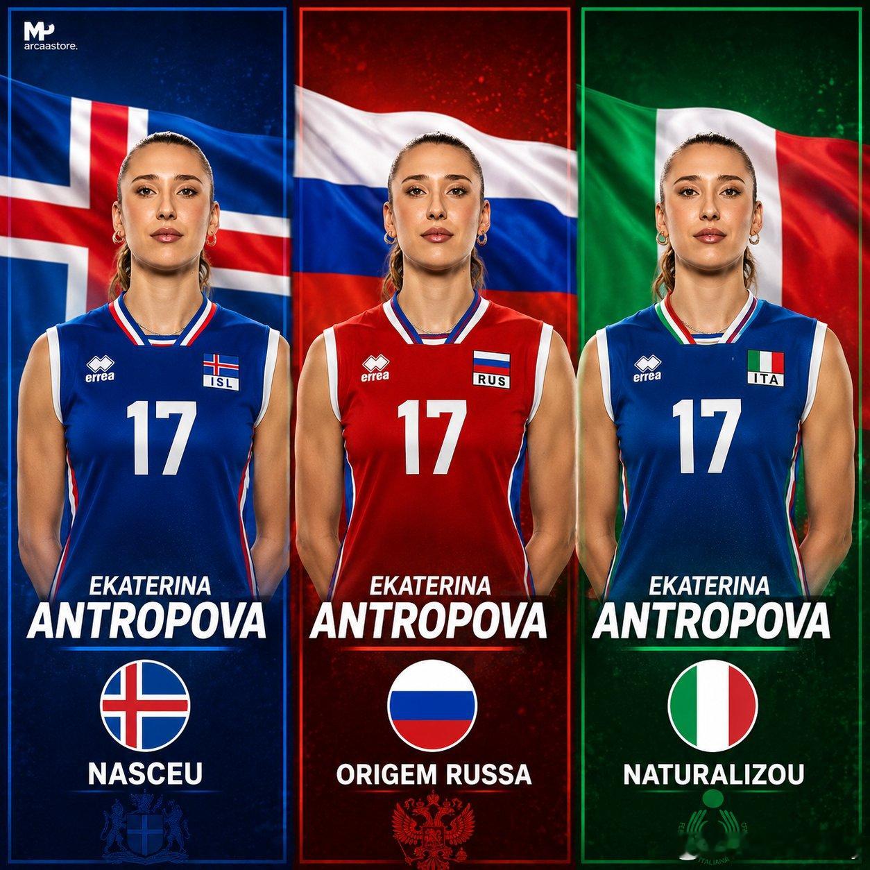 安特罗波娃的人生轨迹与三个国家息息相关。🇮🇸🇷🇺🇮🇹🇮🇸 她出生
