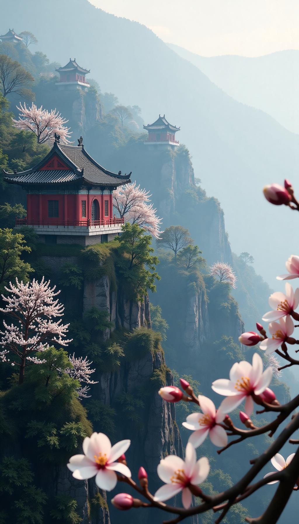 上联:世外桃源何处觅，下联:仙境仙境处处寻。