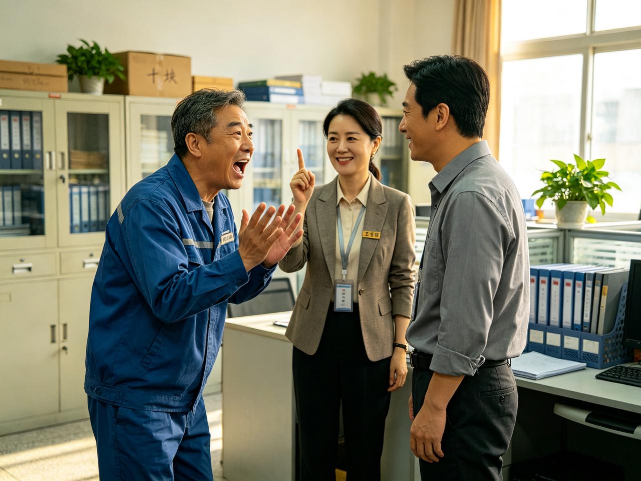 公司出了个新规定：同事之间必须互称“老师”，违者一次罚十块。

老板说，这叫“互