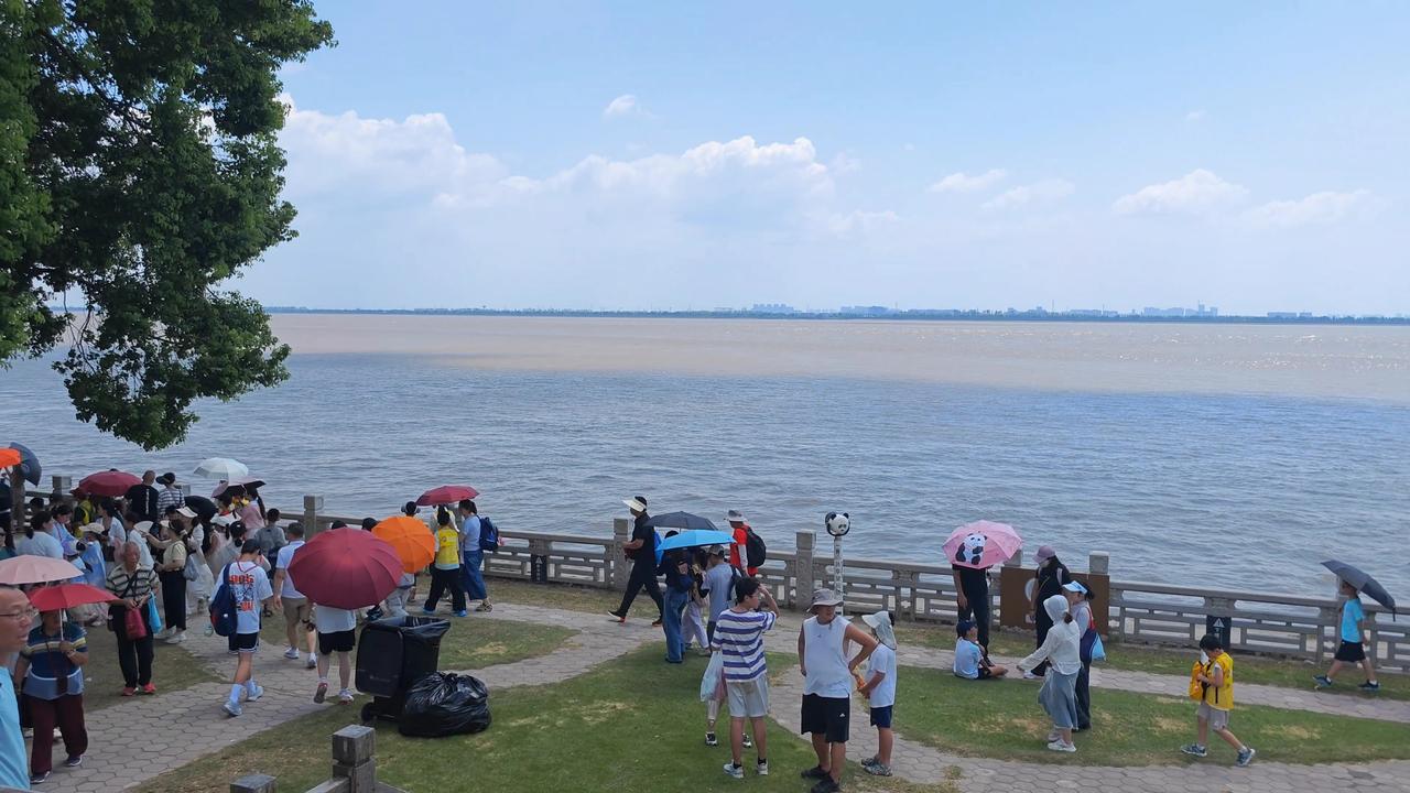 很多人听过钱塘江大潮的名头，真正站在盐官的江堤上，亲眼看见一线潮，才懂什么叫震撼