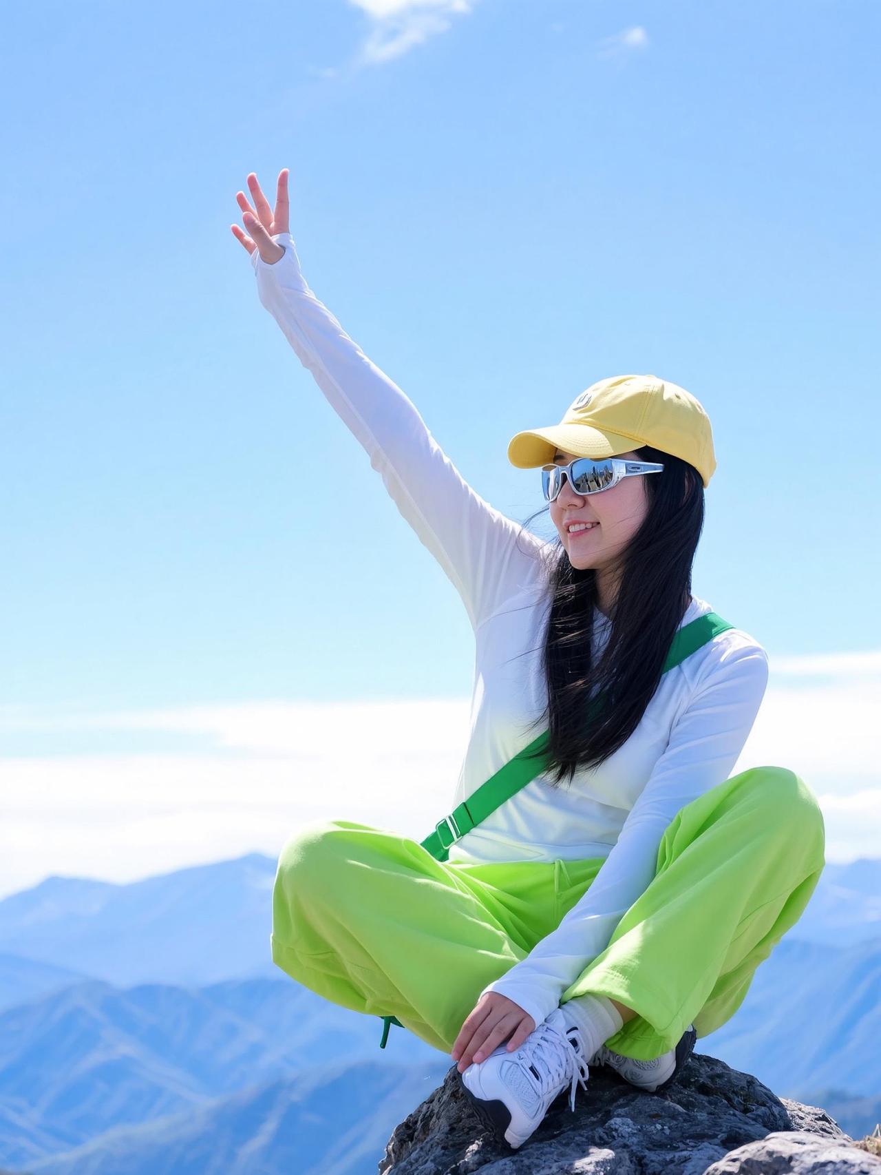 户外穿搭show 户外女孩