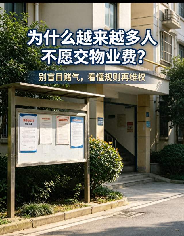 不少业主不愿交物业费！矛盾根源在哪？普通人该如何理性维权