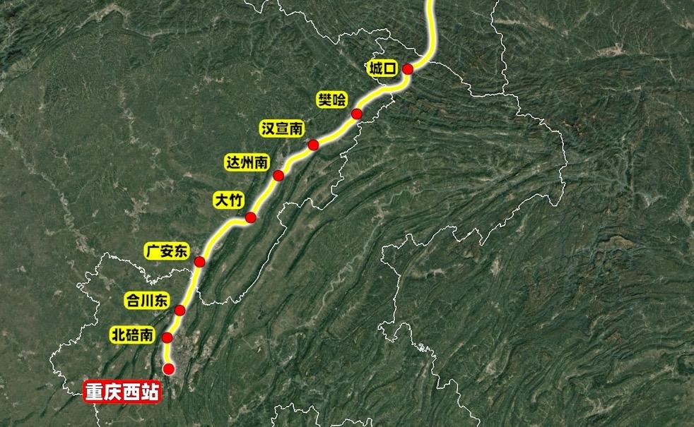 西渝高铁🚄

西渝高铁正线全长约 739 公里，其中西安至安康段正线全长约 1