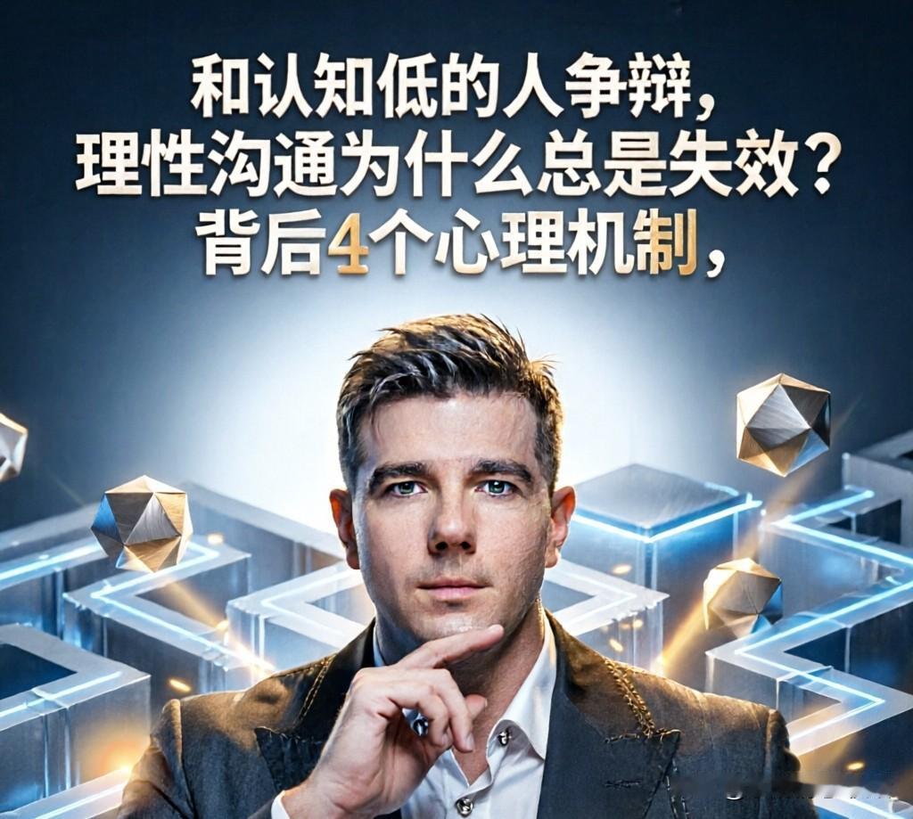 你知道不？跟认知水平低的人掰扯，为啥理性沟通总没用？背后四个心理门道，给你讲得明